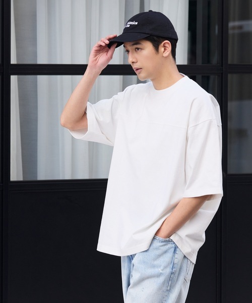 coca（coca）（コカ）の「ユニセックス ヘビーウェイトフットボールTシャツ（Tシャツ/カットソー・メンズ・ブラック/ライトベージュ/ライトブルー/ライトピンク/ライトグレー/ホワイト・L/M/XL）」の9枚目の写真