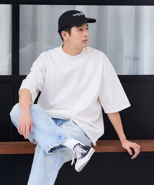 coca（coca）（コカ）の「ユニセックス ヘビーウェイトフットボールTシャツ（Tシャツ/カットソー・メンズ・ブラック/ライトベージュ/ライトブルー/ライトピンク/ライトグレー/ホワイト・L/M/XL）」の10枚目の写真