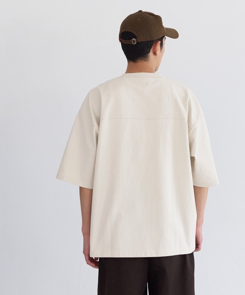 coca（coca）（コカ）の「ユニセックス ヘビーウェイトフットボールTシャツ（Tシャツ/カットソー・メンズ・ブラック/ライトベージュ/ライトブルー/ライトピンク/ライトグレー/ホワイト・L/M/XL）」の13枚目の写真