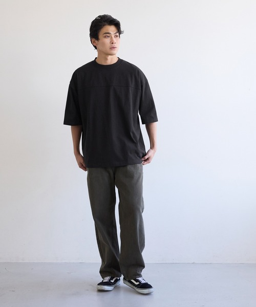 coca（coca）（コカ）の「ユニセックス ヘビーウェイトフットボールTシャツ（Tシャツ/カットソー・メンズ・ブラック/ライトベージュ/ライトブルー/ライトピンク/ライトグレー/ホワイト・L/M/XL）」の14枚目の写真