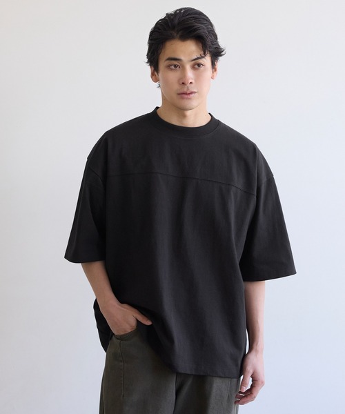 coca（coca）（コカ）の「ユニセックス ヘビーウェイトフットボールTシャツ（Tシャツ/カットソー・メンズ・ブラック/ライトベージュ/ライトブルー/ライトピンク/ライトグレー/ホワイト・L/M/XL）」の16枚目の写真