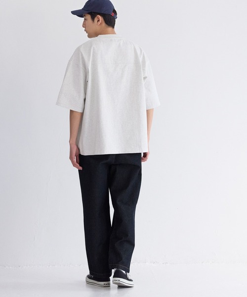 coca（coca）（コカ）の「ユニセックス ヘビーウェイトフットボールTシャツ（Tシャツ/カットソー・メンズ・ブラック/ライトベージュ/ライトブルー/ライトピンク/ライトグレー/ホワイト・L/M/XL）」の22枚目の写真