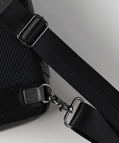BACK NUMBER(バックナンバー)の「BACK NUMBER(バックナンバー)【メンズ】杢調ポリコンビスリングバッグ(ショルダーバッグ・メンズ・ブラック/グレー・ONE SIZE)」の7枚目の写真