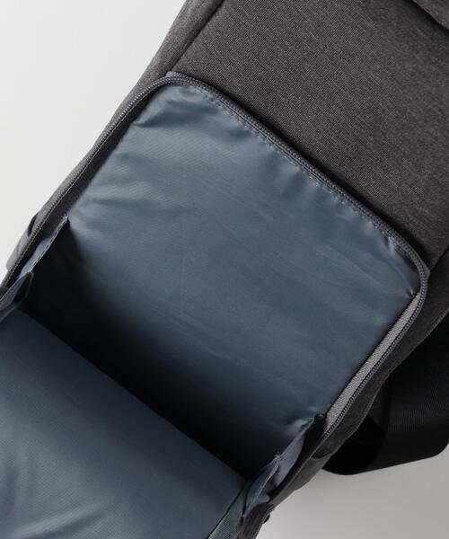 BACK NUMBER(バックナンバー)の「BACK NUMBER(バックナンバー)【メンズ】杢調ポリコンビスリングバッグ(ショルダーバッグ・メンズ・ブラック/グレー・ONE SIZE)」の6枚目の写真