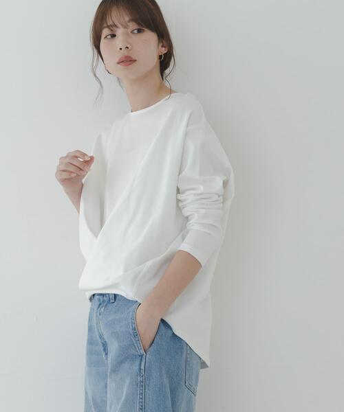 セール】『WEB限定』フロントタックカットポンチプルオーバー（Tシャツ