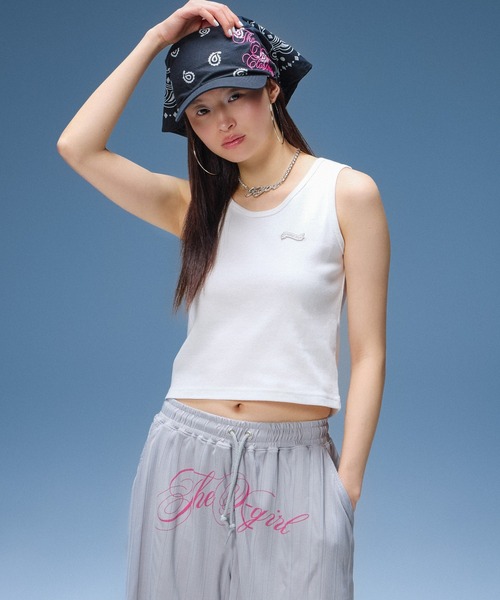 X-girl(エックスガール)の「SCRIPT LOGO SHORTS(その他パンツ・レディース・ブラック/グレー・S/M)」の3枚目の写真