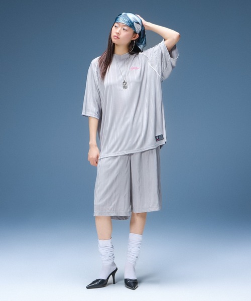 X-girl(エックスガール)の「SCRIPT LOGO SHORTS(その他パンツ・レディース・ブラック/グレー・S/M)」の7枚目の写真