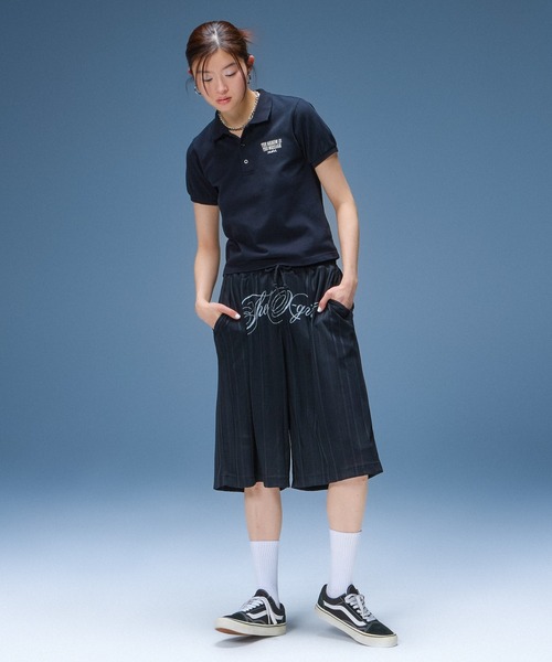 X-girl(エックスガール)の「SCRIPT LOGO SHORTS(その他パンツ・レディース・ブラック/グレー・S/M)」の13枚目の写真