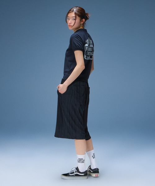 X-girl(エックスガール)の「SCRIPT LOGO SHORTS(その他パンツ・レディース・ブラック/グレー・S/M)」の14枚目の写真