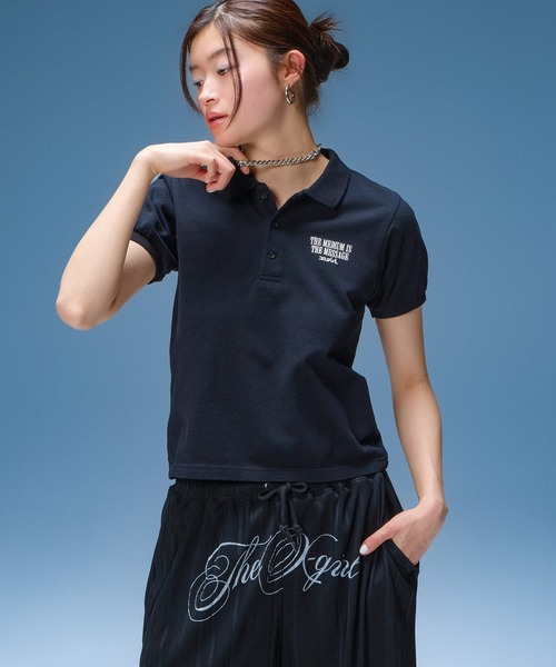 X-girl(エックスガール)の「SCRIPT LOGO SHORTS(その他パンツ・レディース・ブラック/グレー・S/M)」の12枚目の写真