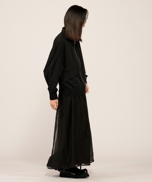 NO ID.(ノーアイディ)の「mj11426-テックイージーボンバーJKT ジャケット(858006-444B)(ミリタリージャケット・メンズ・グレー/ブラック・ONE SIZE)」の6枚目の写真
