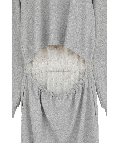 MANOF(マノフ)の「BACK CUT SWEAT DRESS(ワンピース・レディース・ブラック/グレー・F)」の16枚目の写真