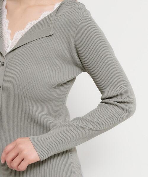 THE SHOP TK (ザ ショップ ティーケー )の「レースレイヤードリブニット(ニット/セーター・レディース・ベージュ/グレー/ブラック・12/13)」の15枚目の写真