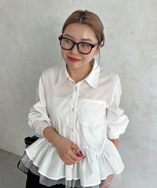 prose verse（プロズヴェール）の「【ブルーライト/UVカット】カラーが変わる調光レンズ メガネサングラス（サングラス・レディース・ブラック/ブラウン・FREE）」の9枚目の写真