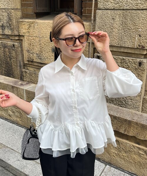 prose verse（プロズヴェール）の「【ブルーライト/UVカット】カラーが変わる調光レンズ メガネサングラス（サングラス・レディース・ブラック/ブラウン・FREE）」の10枚目の写真