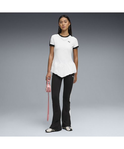 PUMA（プーマ）の「PUMA プーマ ウィメンズ T7 フレアード ポッパー タイツ T7 Flared Popper Tights（レギンス/スパッツ・レディース・ブラック・X-LARGE/LARGE/MEDIUM/SMALL）」の3枚目の写真