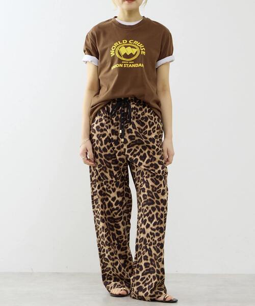 SOFFITTO（ソフィット）の「レオパード柄ALLゴムリラックスパンツ（その他パンツ・レディース・レオパード・M）」の4枚目の写真