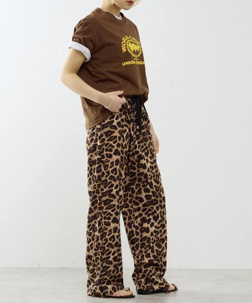 SOFFITTO（ソフィット）の「レオパード柄ALLゴムリラックスパンツ（その他パンツ・レディース・レオパード・M）」の5枚目の写真