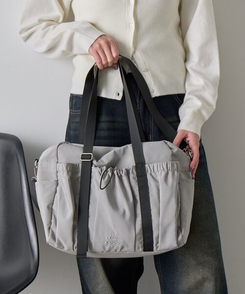 goocy（グーシー）の「ナイロン2WAYボストン（ショルダーバッグ・レディース・ブラック/グレー・FREE）」の11枚目の写真