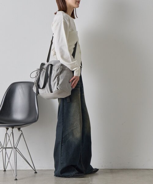 goocy（グーシー）の「ナイロン2WAYボストン（ショルダーバッグ・レディース・ブラック/グレー・FREE）」の14枚目の写真