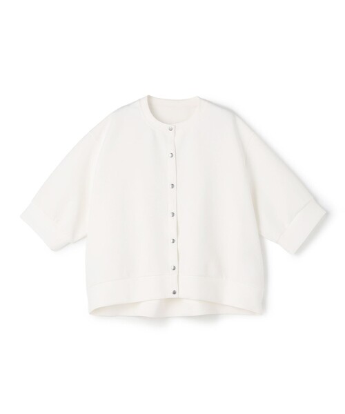 UNFILO(アンフィーロ)の「【VERY掲載】BEAUTY FORM JERSEY light スナップカーディガン(カーディガン/ボレロ・レディース・ベージュ系/グレー系/アイボリー系/ブラック系/レッド系・X-LARGE)」の15枚目の写真