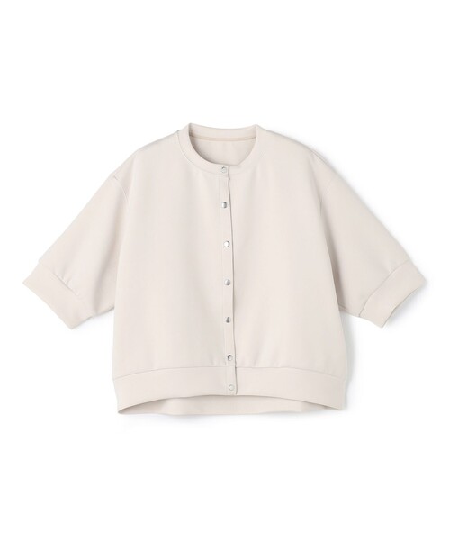 UNFILO(アンフィーロ)の「【VERY掲載】BEAUTY FORM JERSEY light スナップカーディガン(カーディガン/ボレロ・レディース・ベージュ系/グレー系/アイボリー系/ブラック系/レッド系・X-LARGE)」の14枚目の写真