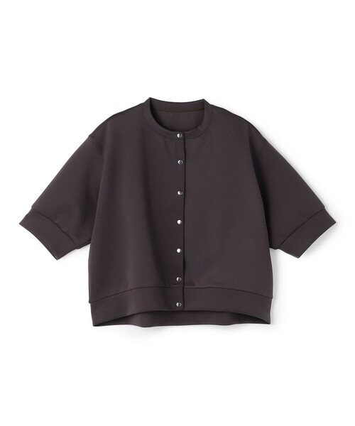 UNFILO(アンフィーロ)の「【VERY掲載】BEAUTY FORM JERSEY light スナップカーディガン(カーディガン/ボレロ・レディース・ベージュ系/グレー系/アイボリー系/ブラック系/レッド系・X-LARGE)」の13枚目の写真
