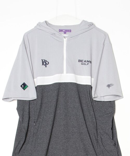 BEAMS GOLF（ビームスゴルフ）の「PL.SFDT_SS_PK（Tシャツ/カットソー・メンズ・サックスブルー/グレー・S/M/L/XL）」の4枚目の写真