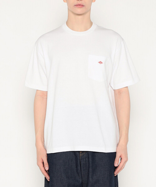 DANTON(ダントン)の「Men's Short Sleeve Pocket T-shirt(Tシャツ/カットソー・メンズ・ホワイト/グレイッシュベージュ/ブラック/ホワイト系その他/ブルー系その他/ダークグレー/オレンジ/ネイビー・S/L/XL/M/XXL)」の1枚目の写真