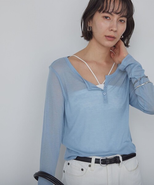 green label relaxing（グリーンレーベルリラクシング）の「ホルターネックキャミソール / カップインナー（キャミソール・レディース・ブラック/オフホワイト/ダークブラウン・M/S）」の2枚目の写真