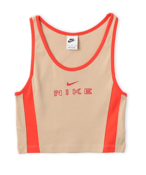 NIKE（ナイキ）の「NIKE AS WMNS NSW STREET GX TANK / ナイキ ウィメンズ NSW ストリート GX タンクトップ 【SP】（タンクトップ・レディース・ブラック/ベージュ・S/M/L）」の2枚目の写真