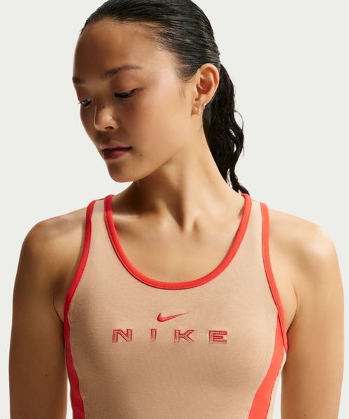 NIKE（ナイキ）の「NIKE AS WMNS NSW STREET GX TANK / ナイキ ウィメンズ NSW ストリート GX タンクトップ 【SP】（タンクトップ・レディース・ブラック/ベージュ・S/M/L）」の14枚目の写真
