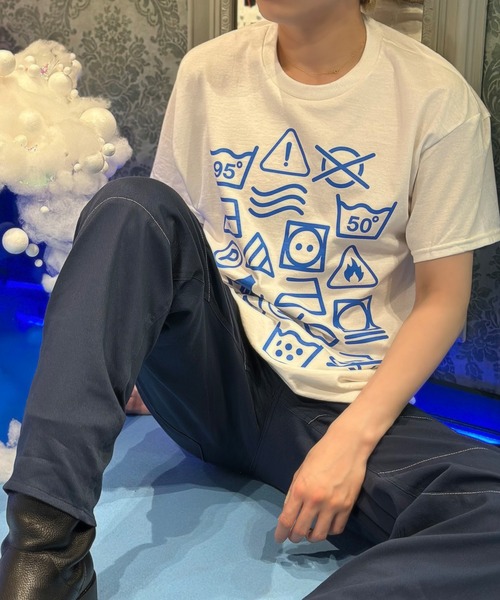 MILKBOY（ミルクボーイ）の「LAUNDRY MARK Tシャツ（Tシャツ/カットソー・メンズ・B/A/C・L）」の2枚目の写真