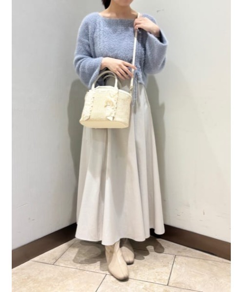 Samantha Thavasa Petit Choice(サマンサタバサ プチチョイス)の「リボンチャーム付き フリルかごバッグ(ショルダーバッグ・レディース・ブラック/オフホワイト/ピンク・FREE)」の11枚目の写真