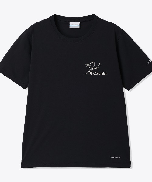 Columbia(コロンビア)の「コロンビア タイムトゥートレイルグラフィックショートスリーブTシャツ(Tシャツ/カットソー・レディース・アイボリー/ブラック/ブルー・S/M/L/XL)」の3枚目の写真