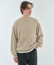 alvana for ESTNATION / ネップ クルーネックニット