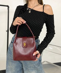 rire（リル）の「合成皮革ミニショルダーバッグ（ショルダーバッグ）」