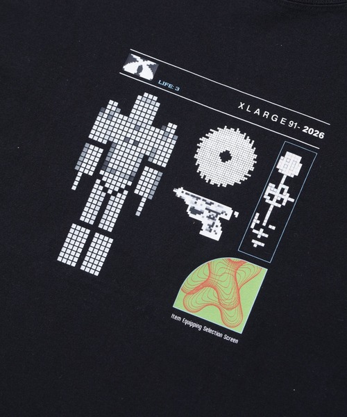 XLARGE(エクストララージ)の「X TEC S/S TEE(Tシャツ/カットソー・メンズ・ブラック/ホワイト/ネイビー・S/M/L/XL)」の6枚目の写真