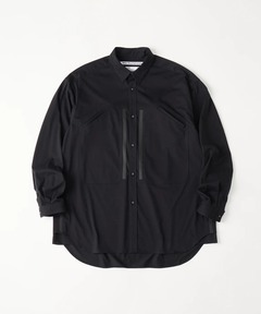 セール】【sulvam/サルバム】BODY OVERLAP STAND COLLAR SHIRT（シャツ