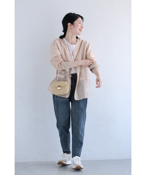 cawaii（カワイイ）の「軽ジャケ 薄くて軽くて、きちんと見え。（その他アウター・レディース・ブラウン/ベージュ・S～Ｍ/L～LL）」の7枚目の写真