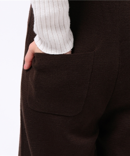 OUTLET(アウトレット)の「【WHO'S WHO gallery】SVニットオールインワン(つなぎ/オールインワン・レディース・チャコールグレー/ブラウン・FREE)」の7枚目の写真
