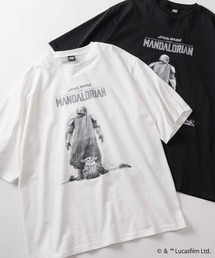 【98】【STAR WARS/スターウォーズ】THE MANDALOIAN グラフィックプリント クルーネックTシャツ/バックプリント/ユニセックス/レディース/メンズ