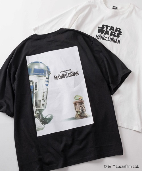 STAR WARS(スターウォーズ)の「【98】【STAR WARS/スターウォーズ】THE MANDALOIAN グラフィックプリント クルーネックTシャツ/バックプリント/ユニセックス/レディース/メンズ(Tシャツ/カットソー・メンズ・ブラック系/ブラック系1/ブラック系3/ホワイト系3/ブラック系2/ホワイト系/ホワイト系1/ホワイト系2・M/L)」の5枚目の写真