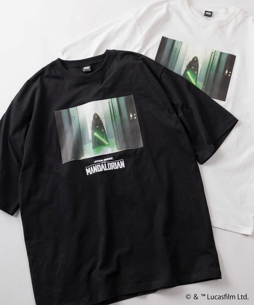 STAR WARS(スターウォーズ)の「【98】【STAR WARS/スターウォーズ】THE MANDALOIAN グラフィックプリント クルーネックTシャツ/バックプリント/ユニセックス/レディース/メンズ(Tシャツ/カットソー・メンズ・ブラック系/ブラック系1/ブラック系3/ホワイト系3/ブラック系2/ホワイト系/ホワイト系1/ホワイト系2・M/L)」の6枚目の写真