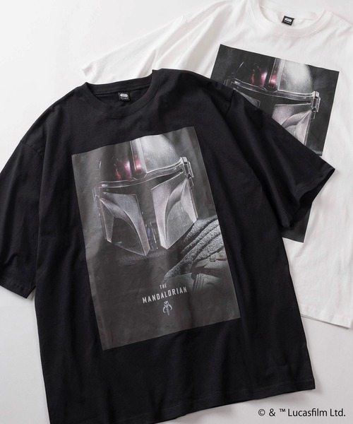 STAR WARS(スターウォーズ)の「【98】【STAR WARS/スターウォーズ】THE MANDALOIAN グラフィックプリント クルーネックTシャツ/バックプリント/ユニセックス/レディース/メンズ(Tシャツ/カットソー・メンズ・ブラック系/ブラック系1/ブラック系3/ホワイト系3/ブラック系2/ホワイト系/ホワイト系1/ホワイト系2・M/L)」の7枚目の写真