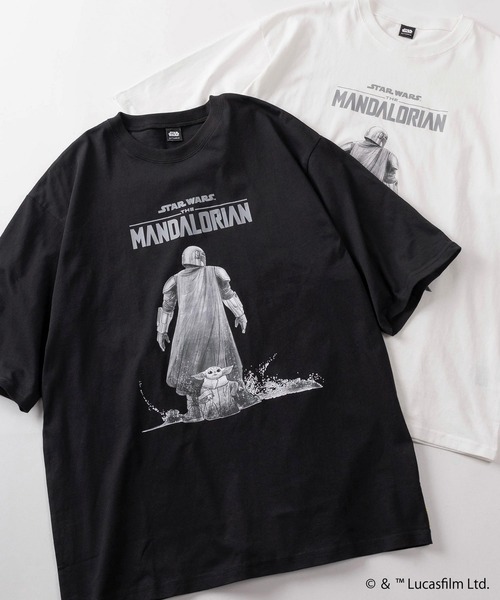 STAR WARS(スターウォーズ)の「【98】【STAR WARS/スターウォーズ】THE MANDALOIAN グラフィックプリント クルーネックTシャツ/バックプリント/ユニセックス/レディース/メンズ(Tシャツ/カットソー・メンズ・ブラック系/ブラック系1/ブラック系3/ホワイト系3/ブラック系2/ホワイト系/ホワイト系1/ホワイト系2・M/L)」の8枚目の写真