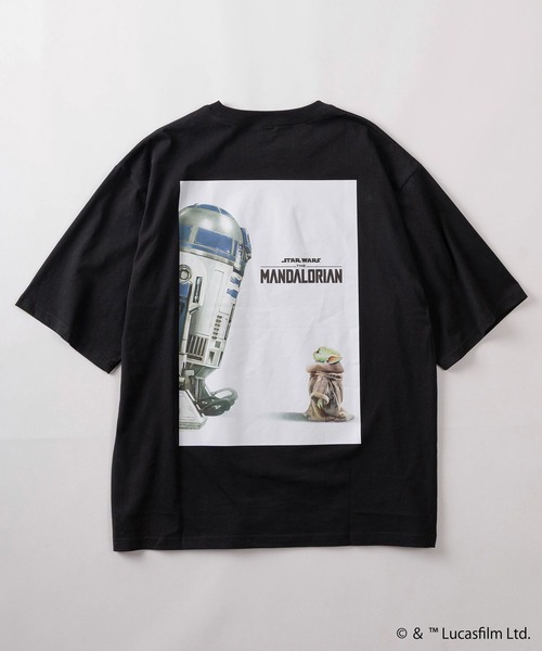 STAR WARS(スターウォーズ)の「【98】【STAR WARS/スターウォーズ】THE MANDALOIAN グラフィックプリント クルーネックTシャツ/バックプリント/ユニセックス/レディース/メンズ(Tシャツ/カットソー・メンズ・ブラック系/ブラック系1/ブラック系3/ホワイト系3/ブラック系2/ホワイト系/ホワイト系1/ホワイト系2・M/L)」の10枚目の写真