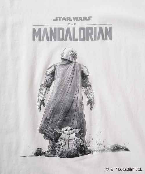 STAR WARS(スターウォーズ)の「【98】【STAR WARS/スターウォーズ】THE MANDALOIAN グラフィックプリント クルーネックTシャツ/バックプリント/ユニセックス/レディース/メンズ(Tシャツ/カットソー・メンズ・ブラック系/ブラック系1/ブラック系3/ホワイト系3/ブラック系2/ホワイト系/ホワイト系1/ホワイト系2・M/L)」の17枚目の写真