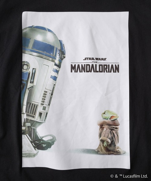 STAR WARS(スターウォーズ)の「【98】【STAR WARS/スターウォーズ】THE MANDALOIAN グラフィックプリント クルーネックTシャツ/バックプリント/ユニセックス/レディース/メンズ(Tシャツ/カットソー・メンズ・ブラック系/ブラック系1/ブラック系3/ホワイト系3/ブラック系2/ホワイト系/ホワイト系1/ホワイト系2・M/L)」の11枚目の写真