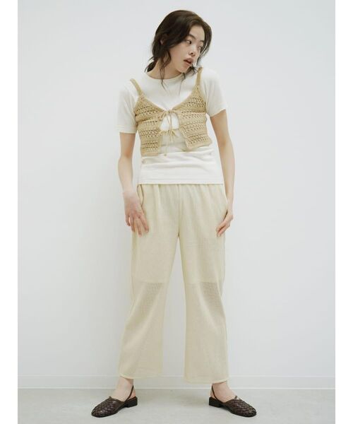 FIKA.(フィーカ)の「Crochet knit bustier(その他トップス・レディース・ベージュ/チャコール・MEDIUM)」の14枚目の写真